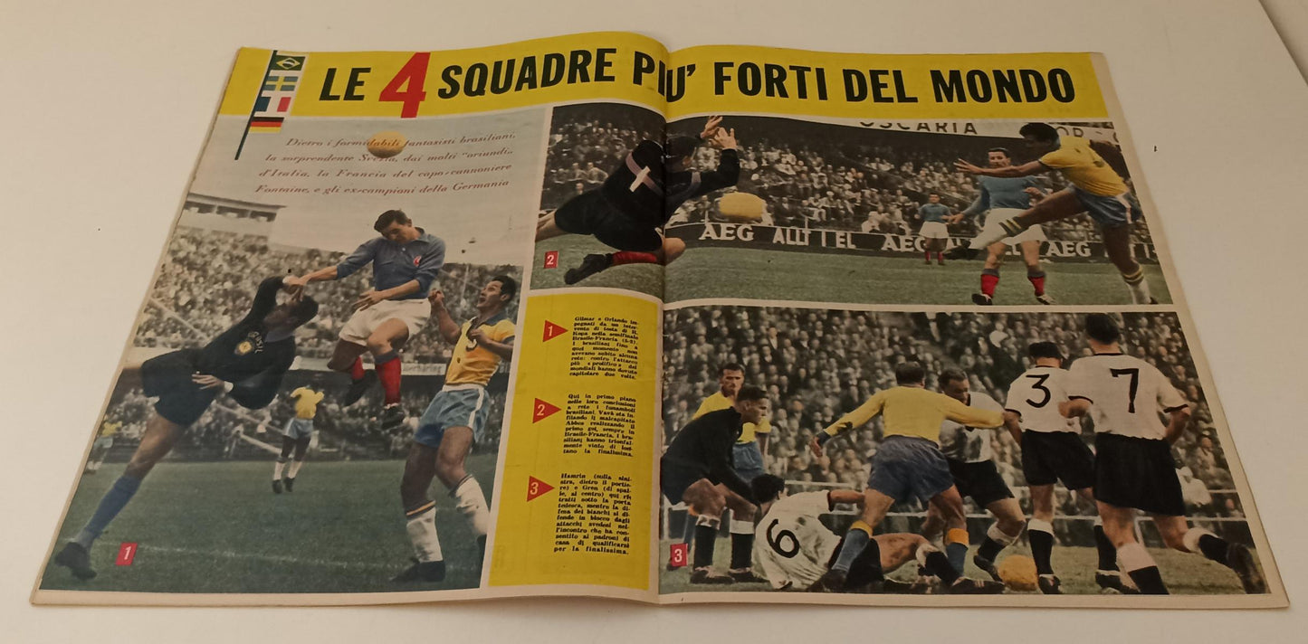 LC- RIVISTA LO SPORT ILLUSTRATO ANNO 47 N.27 1958 BRASILE CAMPIONE MONDO RVSa175