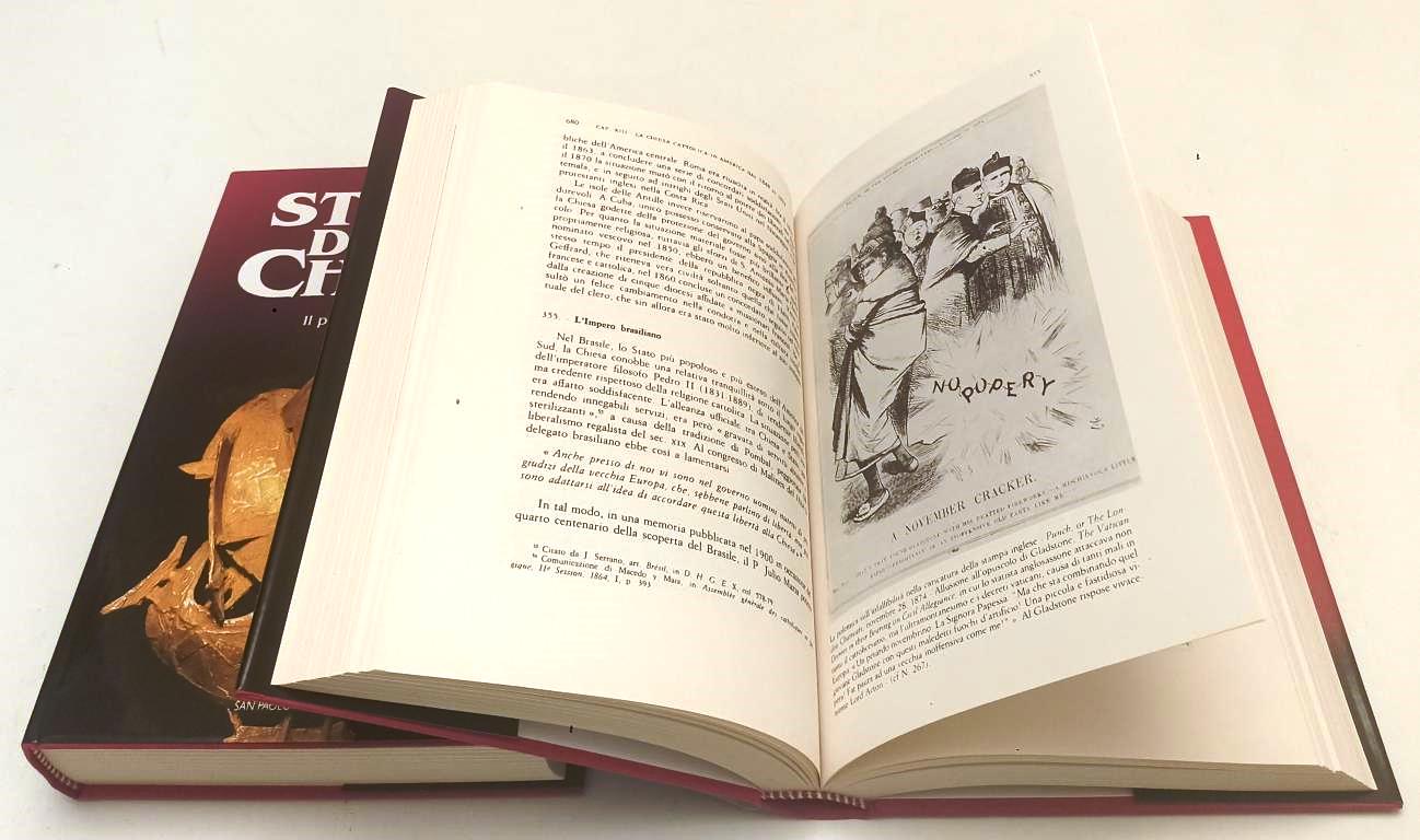 LD- STORIA DELLA CHIESA 2 VOLUMI PONTIFICATO PIO IX- SAN PAOLO- 1990- CS- YFS439