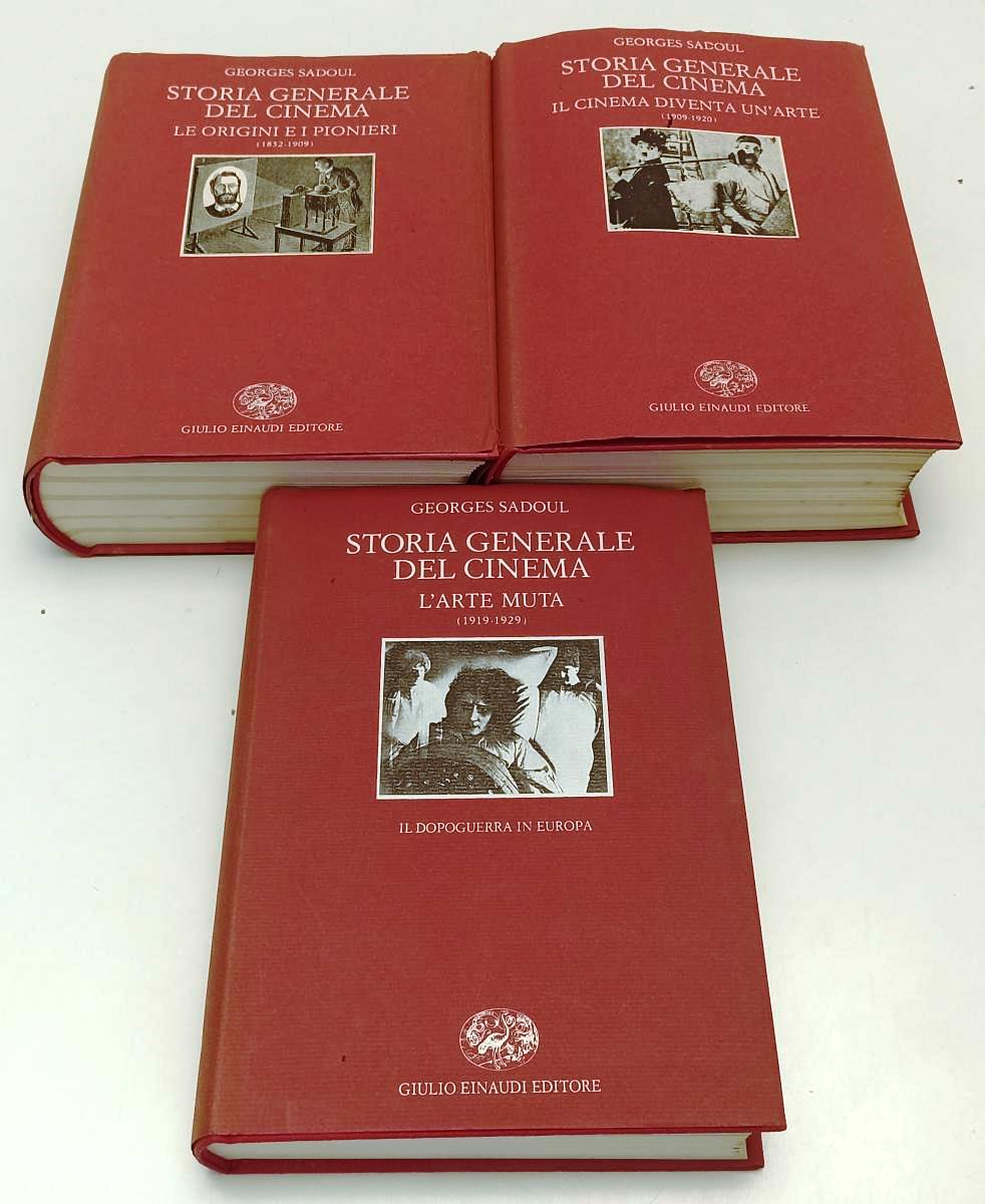 LW- STORIA GENERALE DEL CINEMA 3 VOLUMI - GEORGES SADOUL- EINAUDI- 1963- CS- XFS