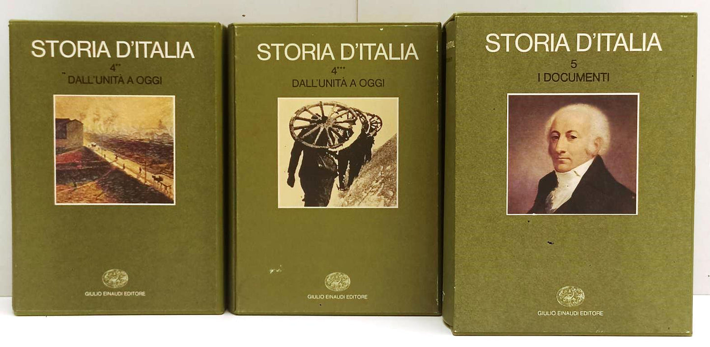 LS- STORIA D'ITALIA VOLUMI 2/5 (8 TOMI) -- EINAUDI --- 19761982 - CS- BLCG24
