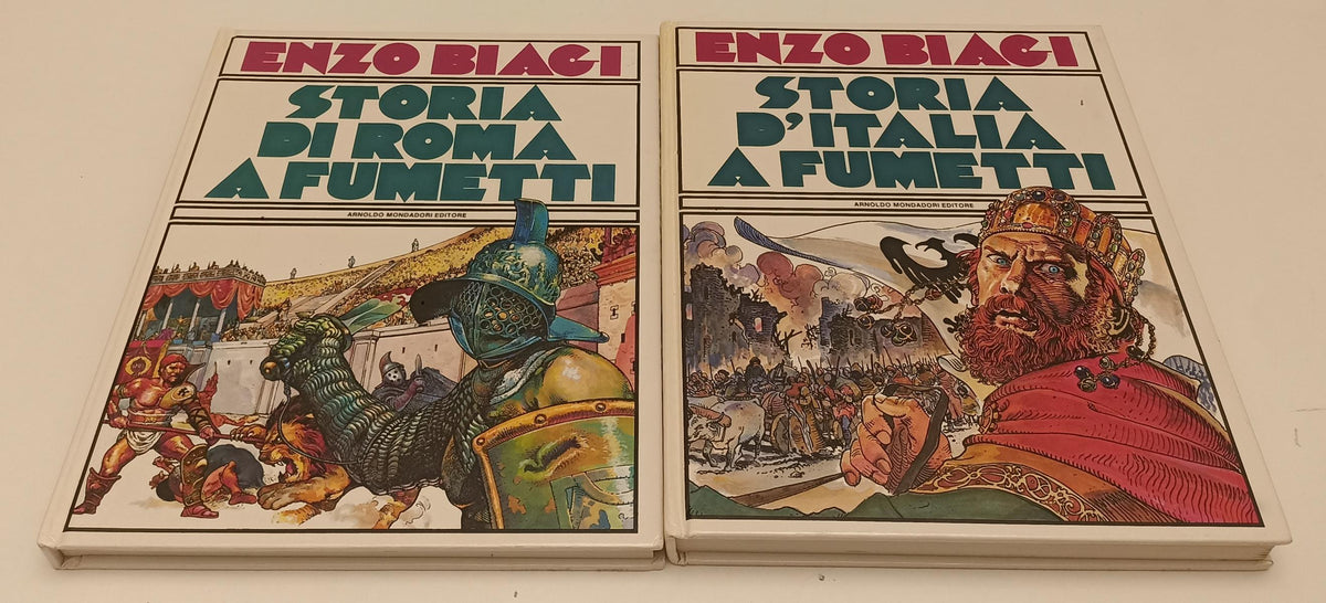 FV- STORIA D'ITALIA A FUMETTI 4 VOLUMI - ENZO BIAGI - MONDADORI -- C - D24