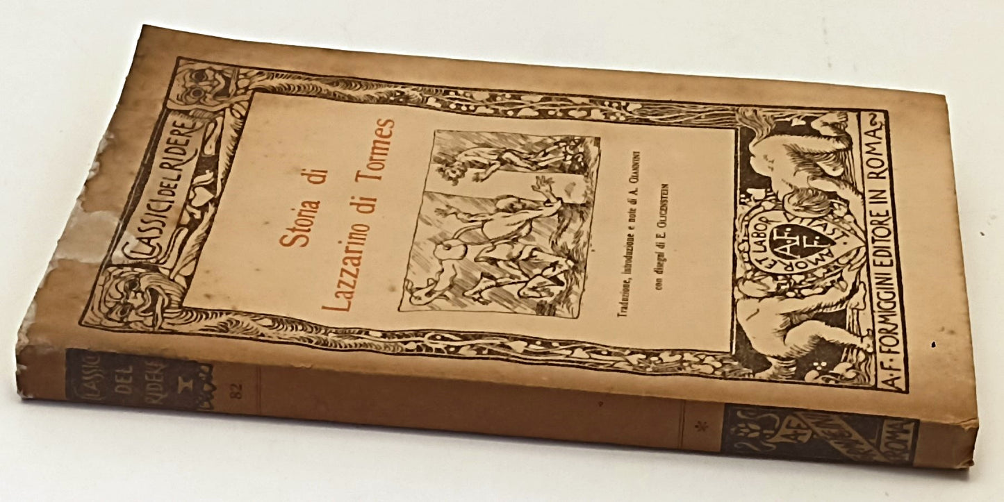STORIA DI LAZZARINO DI TORMES- FORMIGGINI- CLASSICI DEL RIDERE- 1929- B- XFS