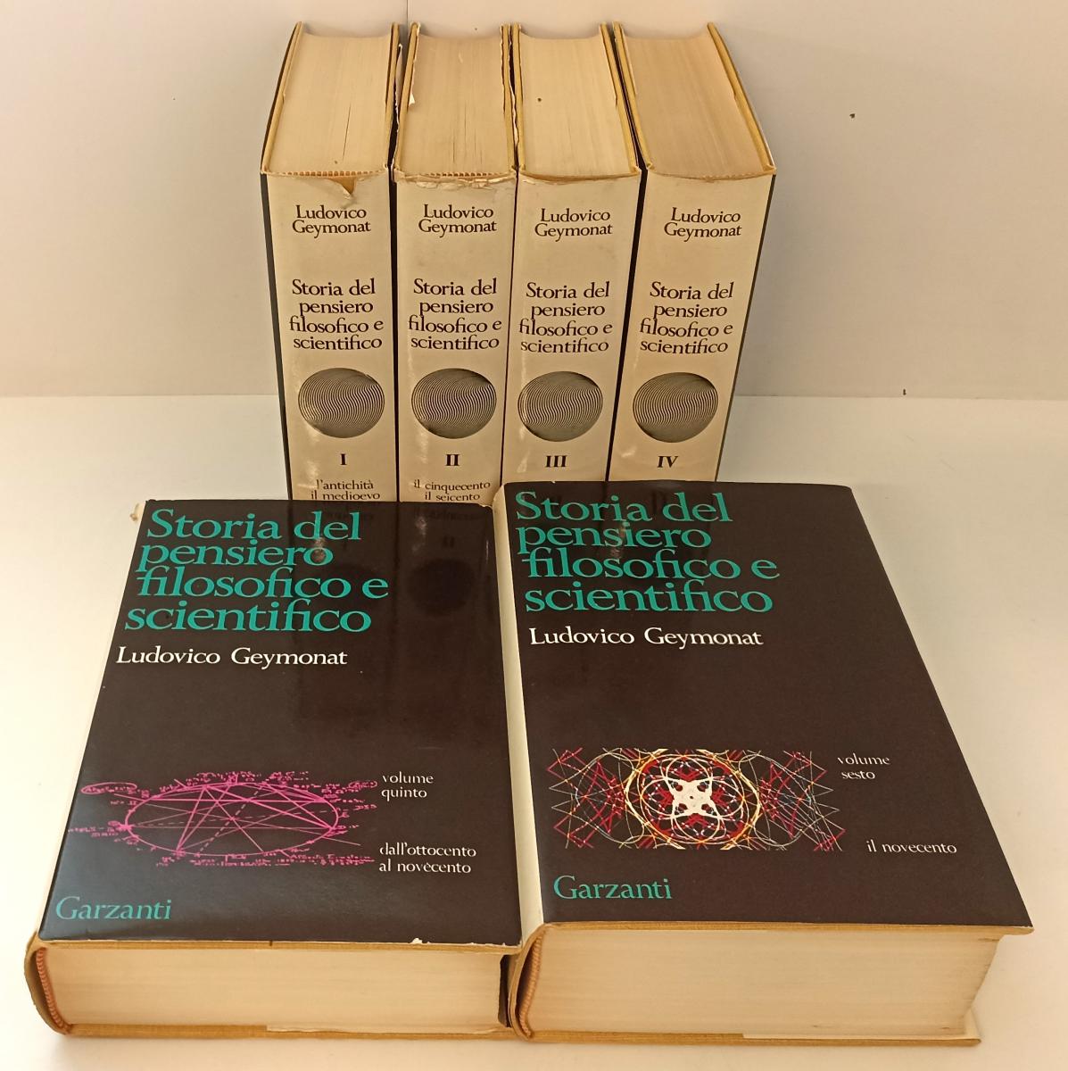 LS- STORIA PENSIERO FILOSOFICO SCIENTIFICO 6 VOLUMI- GEYMONAT- GARZANTI - BLCP9