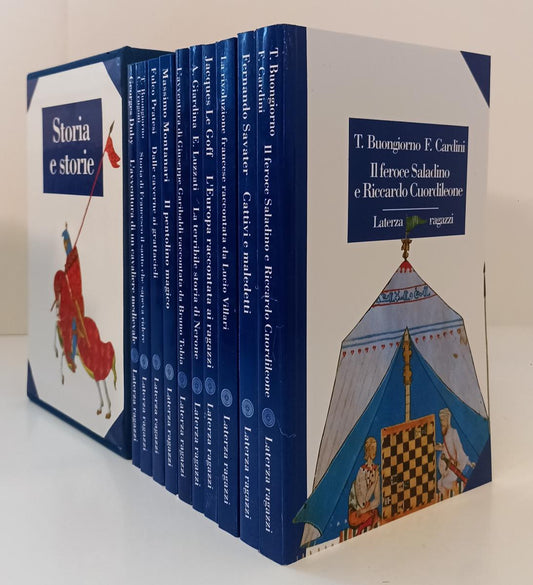 Storia e Storie 10 volumi- Le Goff Luzzati- Laterza Ragazzi- 1a ed.- cofanetto- XFS