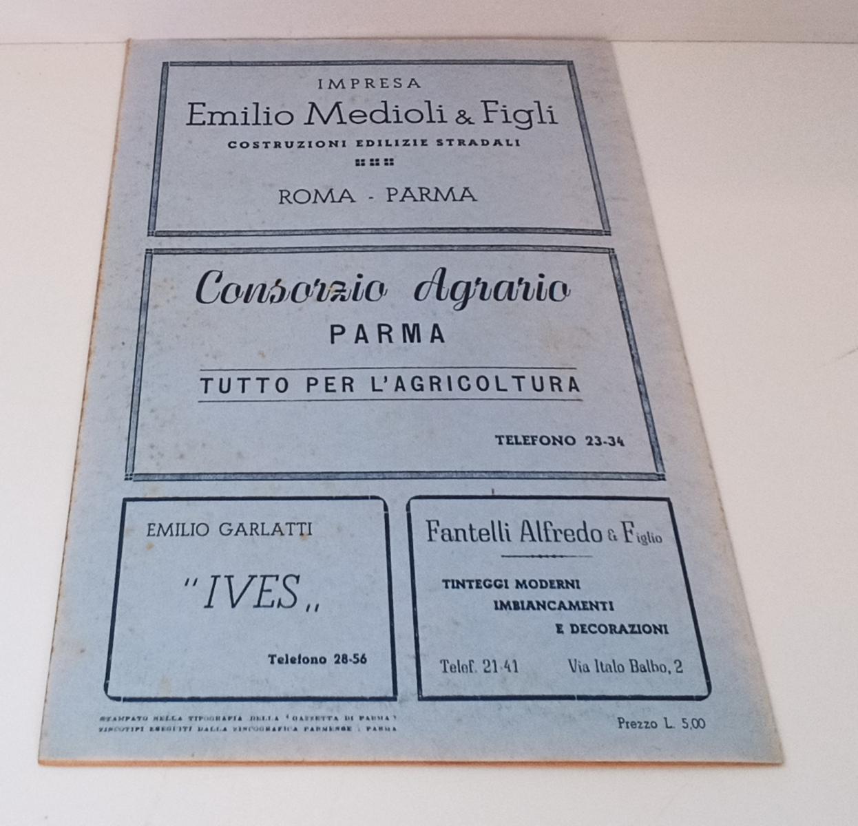 LR- STAGIONE LIRICO SINFONICA 1945-XXIII - PARMA TEATRO VERDI - PUCCINI - RVSa64