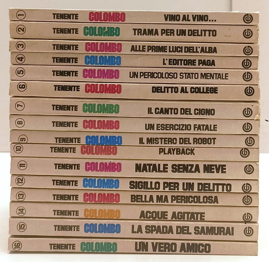 LN- TENENTE COLOMBO VOLUMI 1/16 TELEVISION SERIES- PETER FALK- CROCHET- 1982-XFS