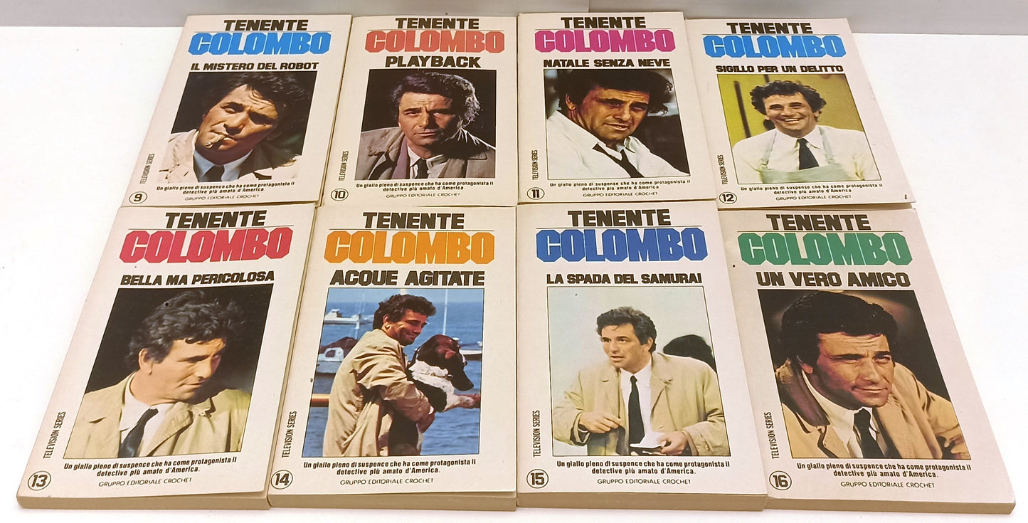 LN- TENENTE COLOMBO VOLUMI 1/16 TELEVISION SERIES- PETER FALK- CROCHET- 1982-XFS