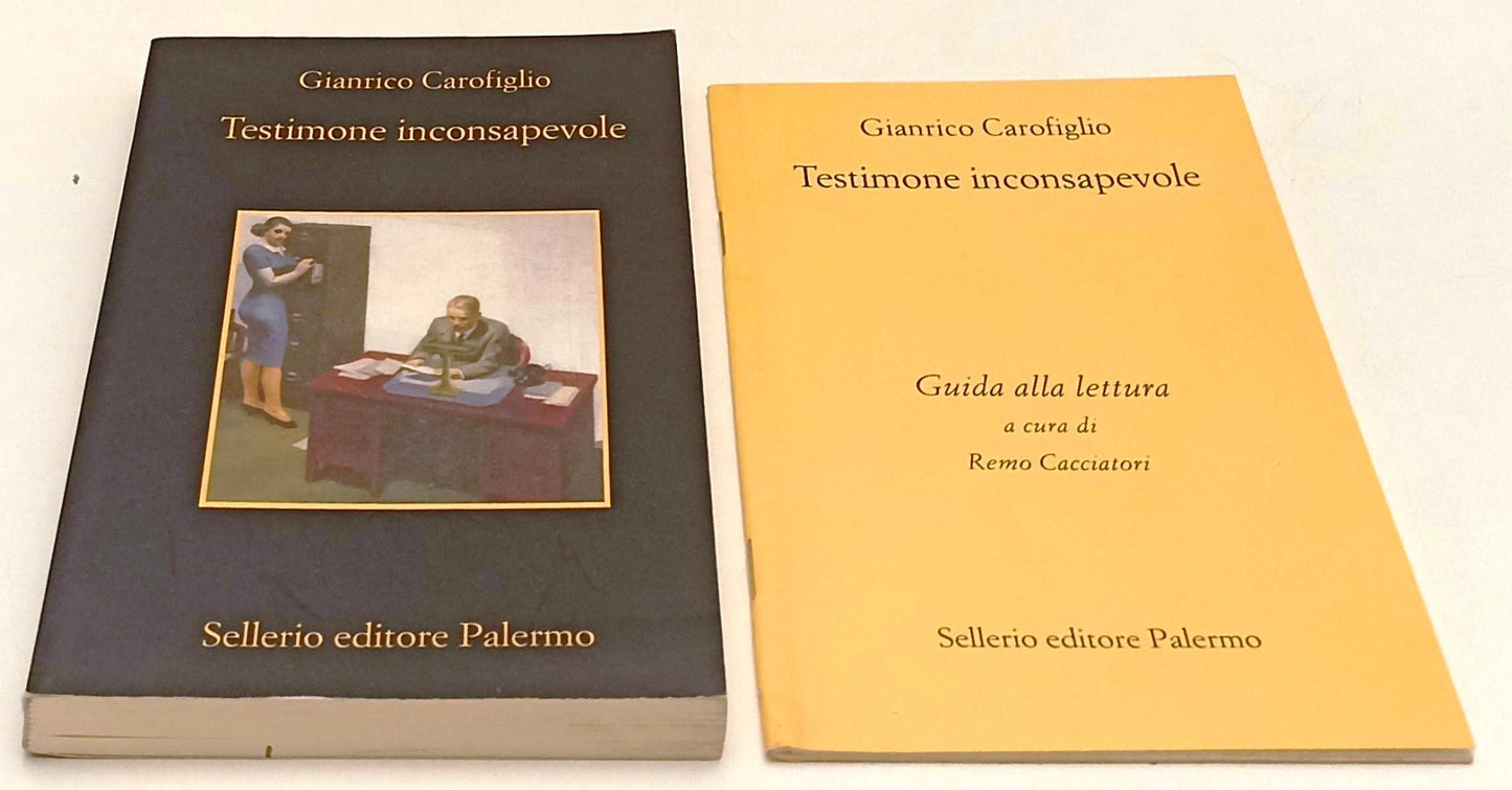 TESTIMONE INCONSAPEVOLE + GUIDA - CAROFIGLIO - SELLERIO --- 2004 - B- XFS127