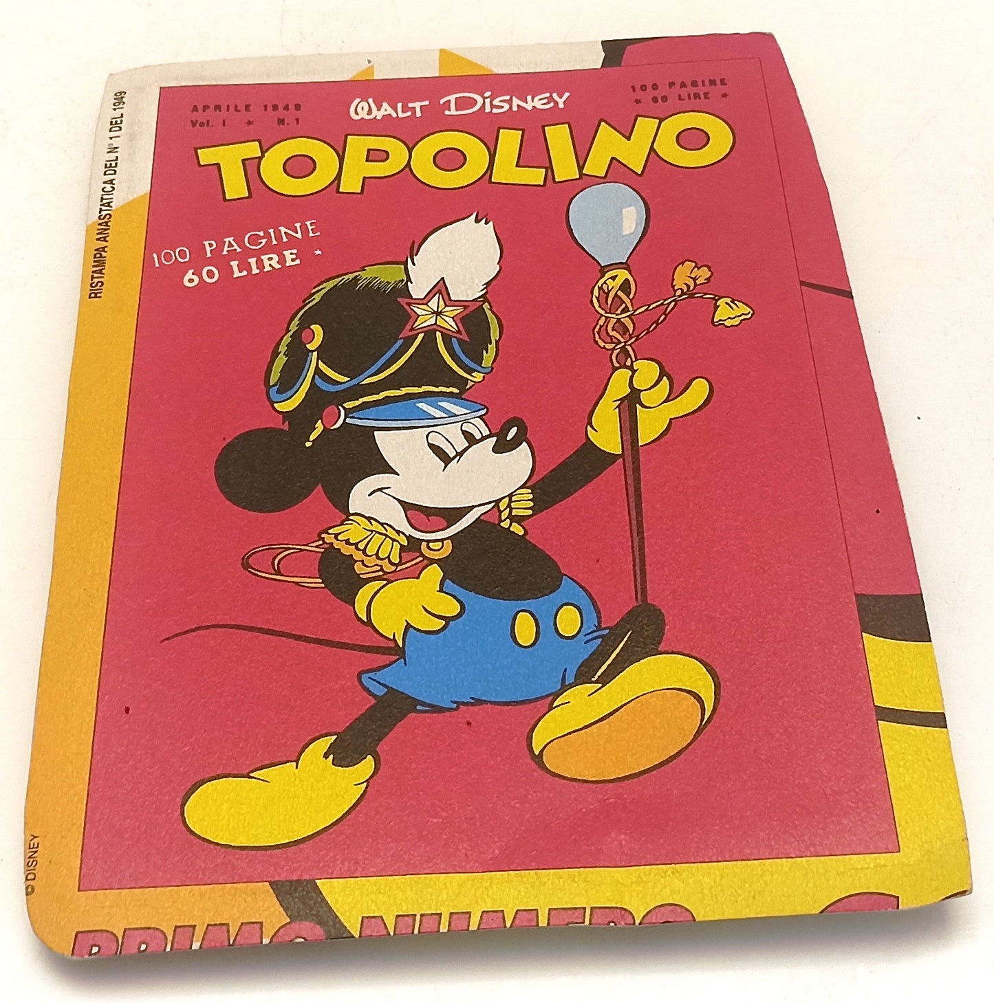 FD- TOPOLINO N.1 1949 RISTAMPA ANASTATICA BLISTERATO - DISNEY MONDADORI - S- D25