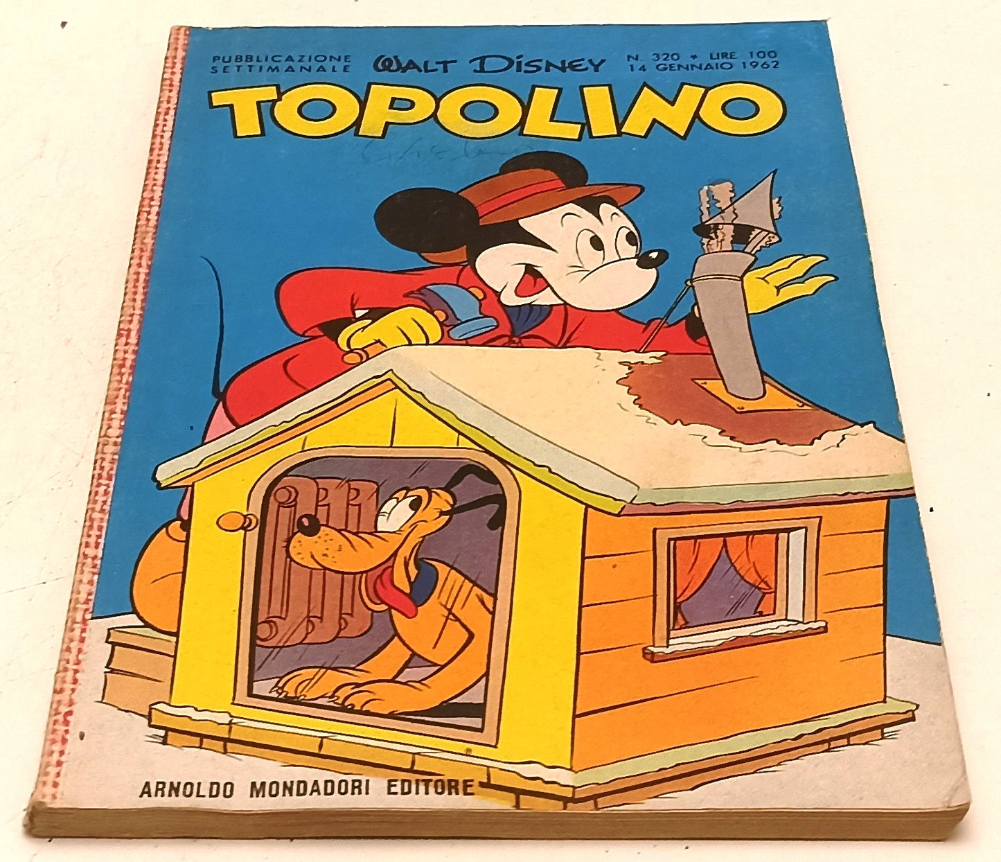 FD- TOPOLINO N.320 COMPLETO DI FIGURINE E BOLLINO- DISNEY MONDADORI- 1962- B-F25