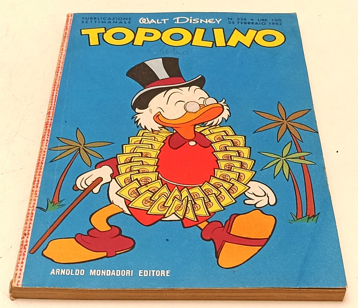 FD- TOPOLINO N.326 COMPLETO DI FIGURINE E BOLLINO- DISNEY MONDADORI- 1962- B-F25
