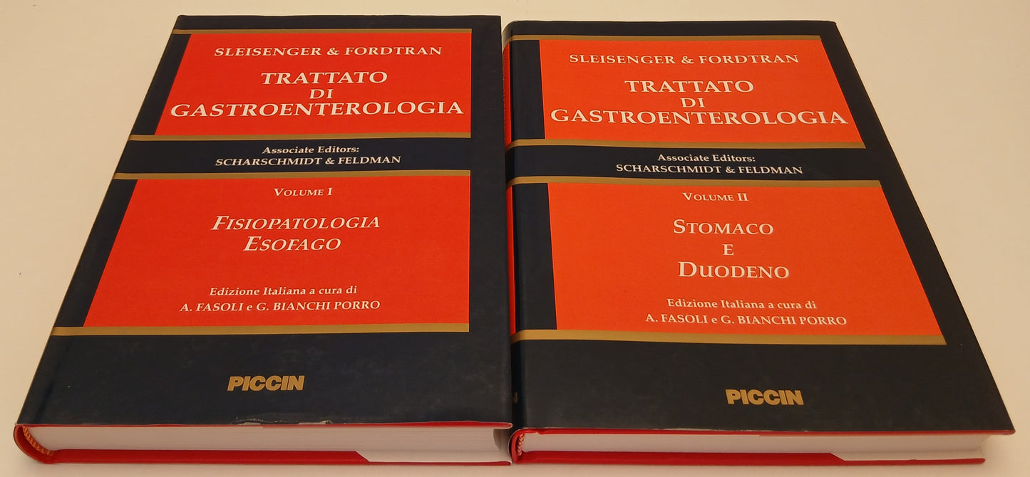 LQ- TRATTATO DI GASTROENTEROLOGIA 4 VOL.- SLEISENGER- PICCIN--- 1994- CS- YFS674