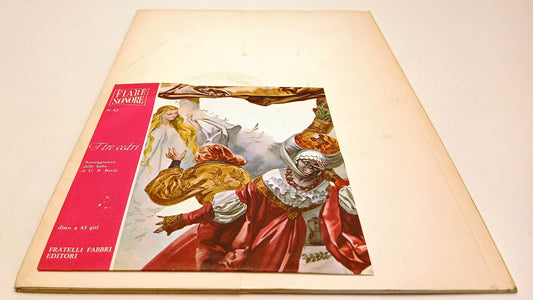 LB- FIABE SONORE N.42 I TRE CEDRI + disco 45 giri - FABBRI - B - RVSa764