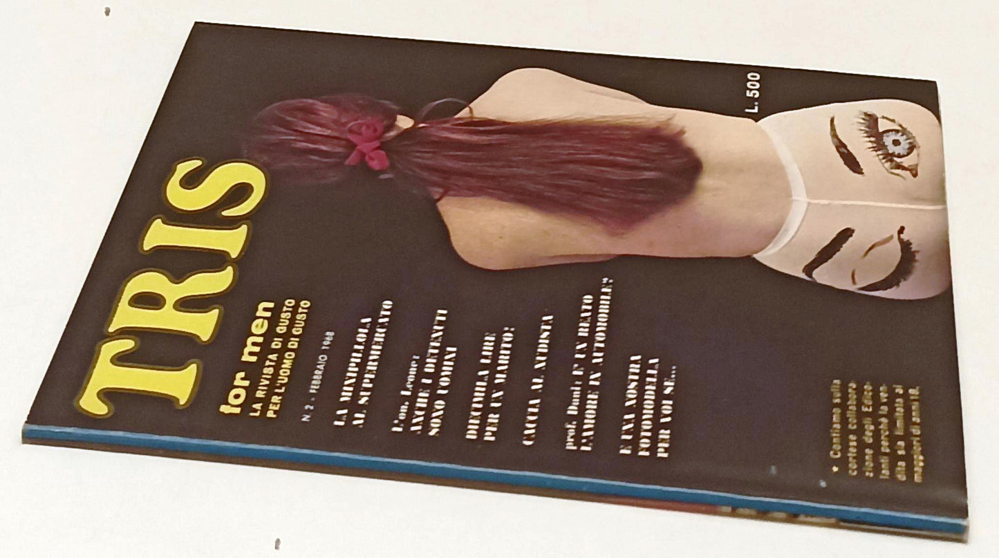 LX- RIVISTA EROTICA TRIS N.2 FOR MEN - ZENITH FILM - 1968 - B - RVSa231