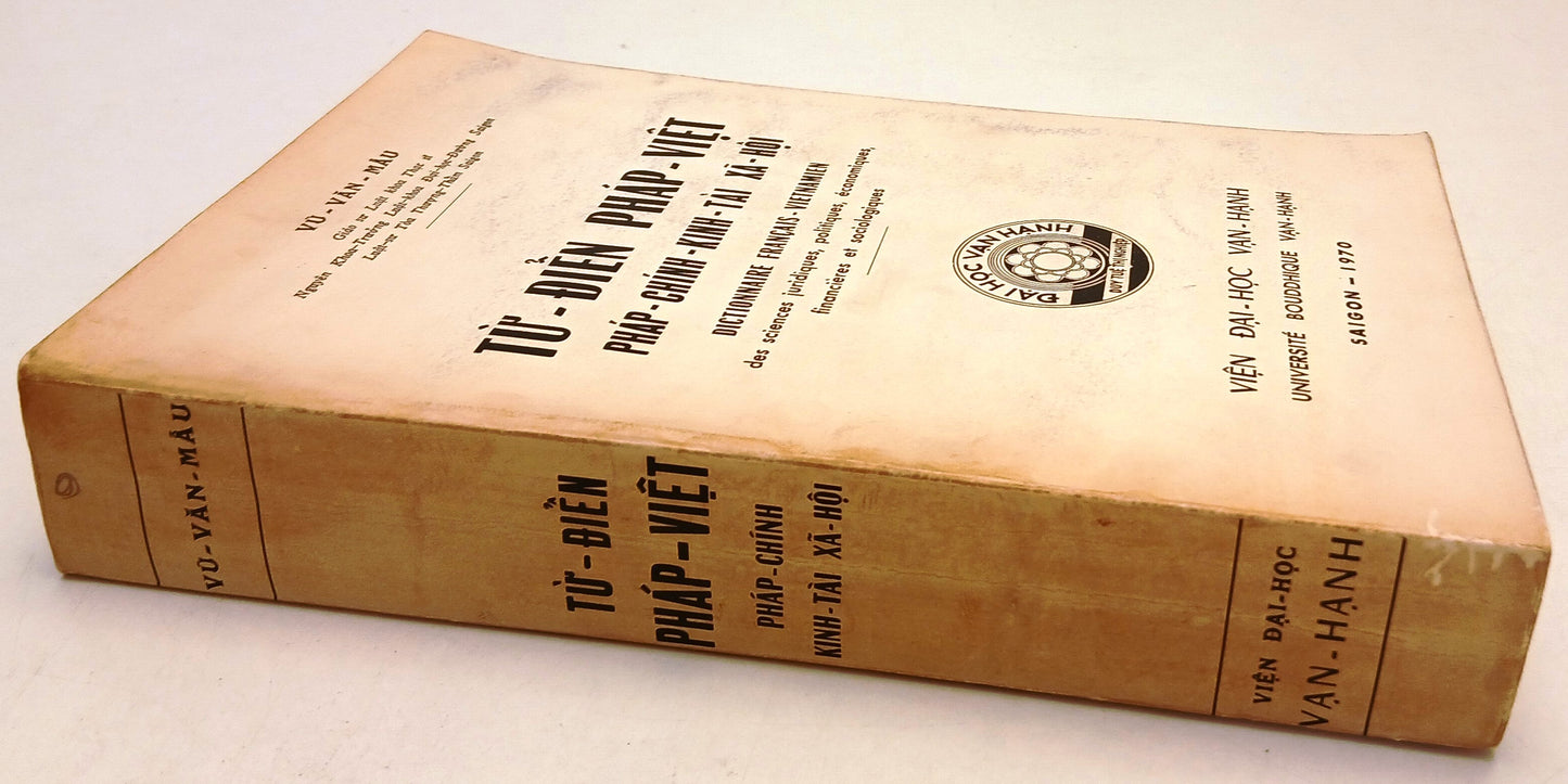 LZ- DICTIONNAIRE FRANCAIS VIETNAMIEN - VU-VAN-MAU - SAIGON - 1970 - B - ZFS63