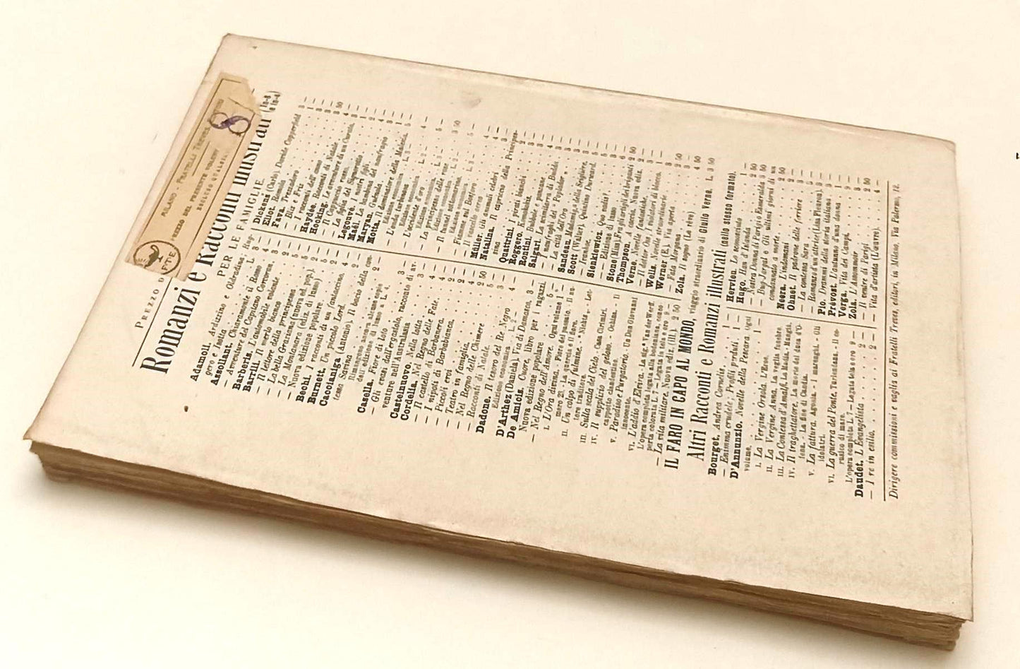 LN- IL TUNNEL SOTTOMARINO- LUIGI MOTTA AMATO- FRATELLI TREVES--- 1914- B- YFS499