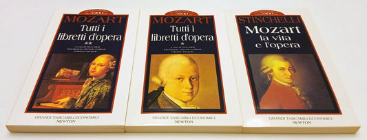 Tutti i libretti d'opera cofanetto 3 volumi- Mozart- Grandi Tascabili Newton- XFS