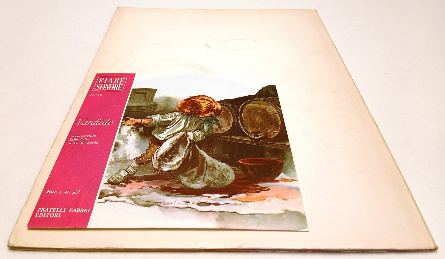 LB- FIABE SONORE N.32 VARDIELLO + disco 45 giri - FABBRI - B - RVSa770