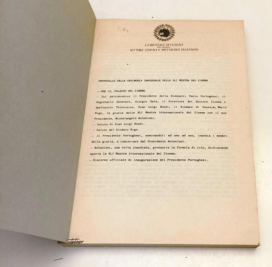 LT- 41a MOSTRA D'ARTE CINEMATOGRAFICA VENEZIA 1984 RASSEGNA STAMPA - B - YFS538