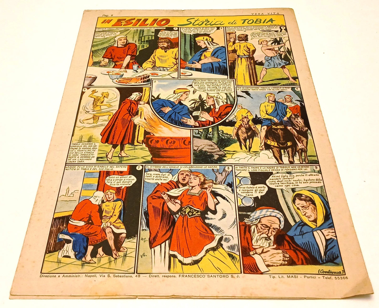 FZ- RIVISTA VERA VITA Anno V N.9 15 marzo 1949 - IL FURTO DEI GIOIELLI- RVSa789