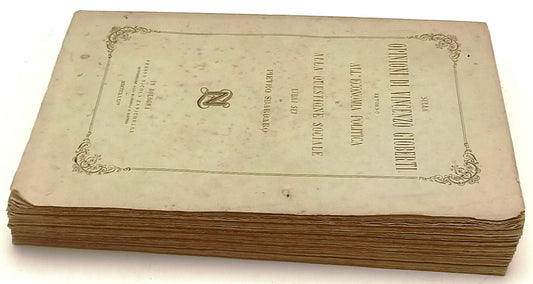 LH- VINCENZO GIOBERTI ECONOMIA POLITICA - SBARBARO- ZANICHELLI--- 1874- B- XFS51