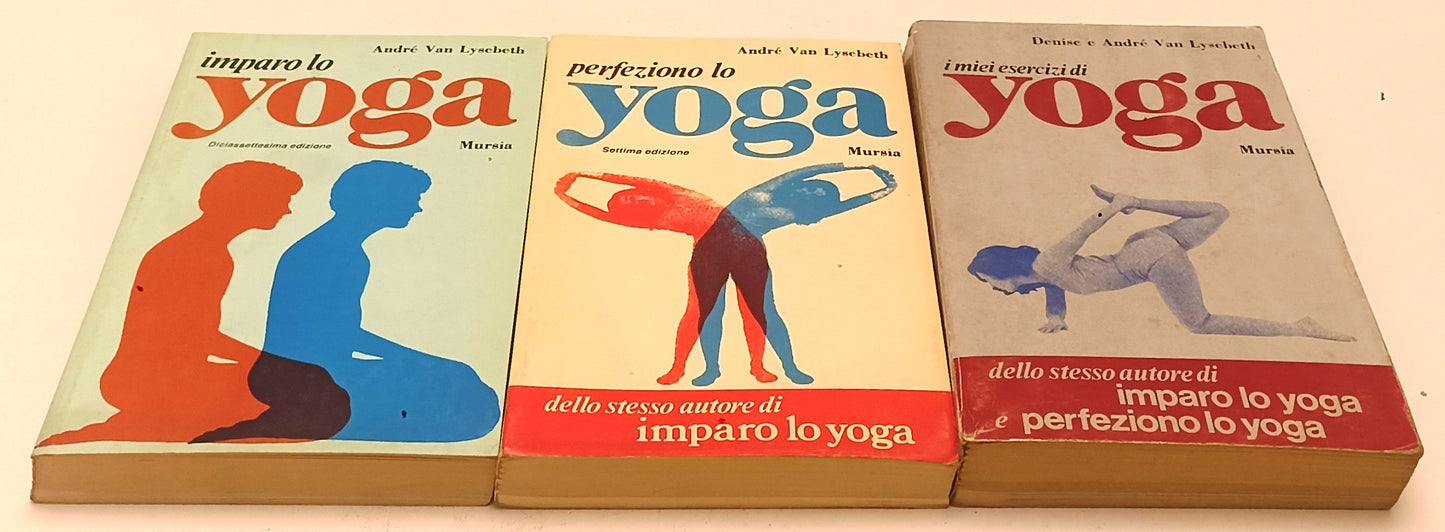LZ- IMPARO PERFEZIONO ESERCIZI YOGA 3 VOLUMI - VAN LYSEBETH - MURSIA - B- YFS561