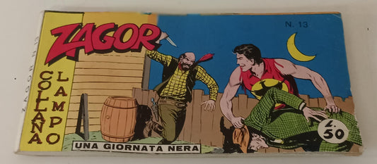 FT- STRISCIA ZAGOR N.13 COLLANA LAMPO IV SERIE -- ARALDO - 1967 - B - R23