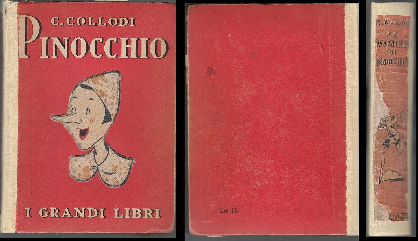 LB- PINOCCHIO - COLLODI FAORZI - SALANI - GRANDI LIBRI -- 1934 - C- ZFS631