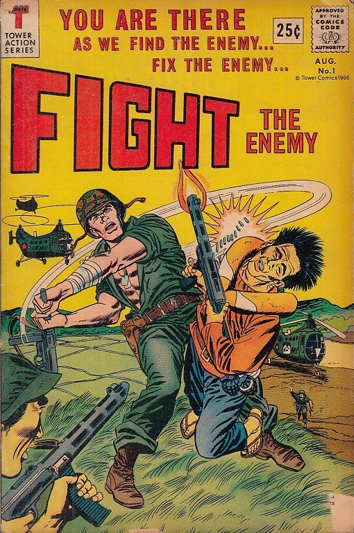 FL- FIGHT THE ENEMY N.1 -- TOWER ACTION COMICS USA - 1966 - B - PBX