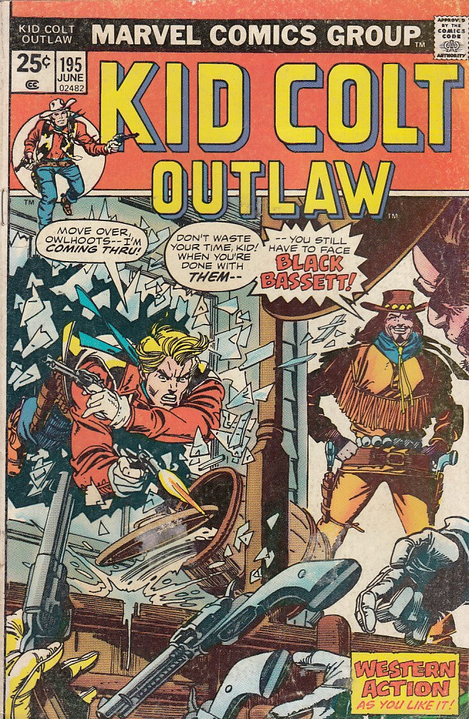 FL- KID COLT OUTLAW N.195 -- MARVEL COMICS USA - 1975 - S - PCX
