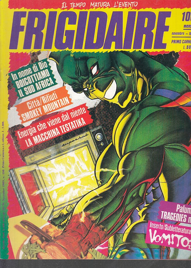 FR- RIVISTA FRIGIDAIRE N.108 -- PRIMO CARNERA - 1989 - S - PFX