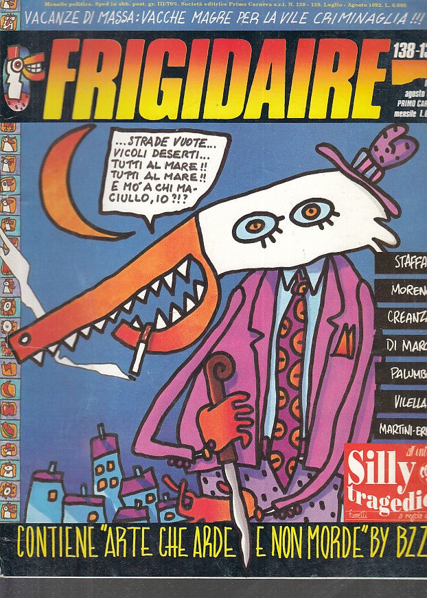 FR- RIVISTA FRIGIDAIRE N.138/139 -- PRIMO CARNERA - 1991 - S - PFX