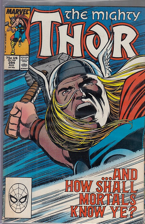 FL- THE MIGHTY THOR N.394 -- MARVEL COMICS USA - 1988 - S - PQX