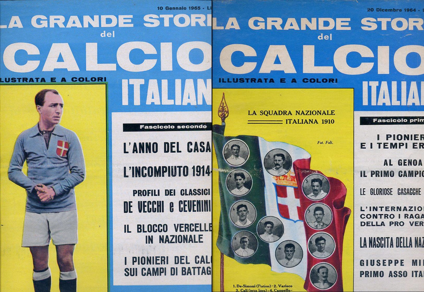 LC- GRANDE STORIA DEL CALCIO ITALIANO ILLUSTRATA COLORI 1/3----- 1965- S- ZFS731