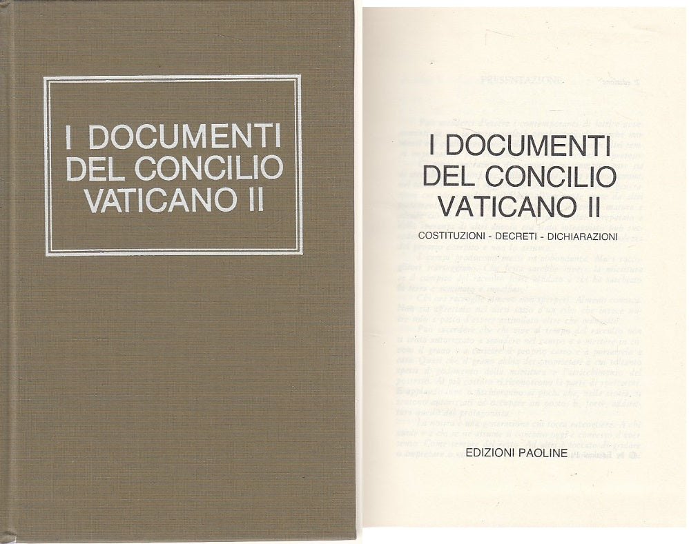 LD- I DOCUMENTI DEL CONCILIO VATICANO II -- PAOLINE --- 1980 - C - ZFS619