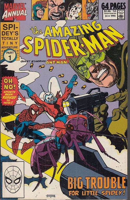 FL- THE AMAZING SPIDER-MAN ANNUAL 24 -- MARVEL COMICS USA - 1990- B- PRX