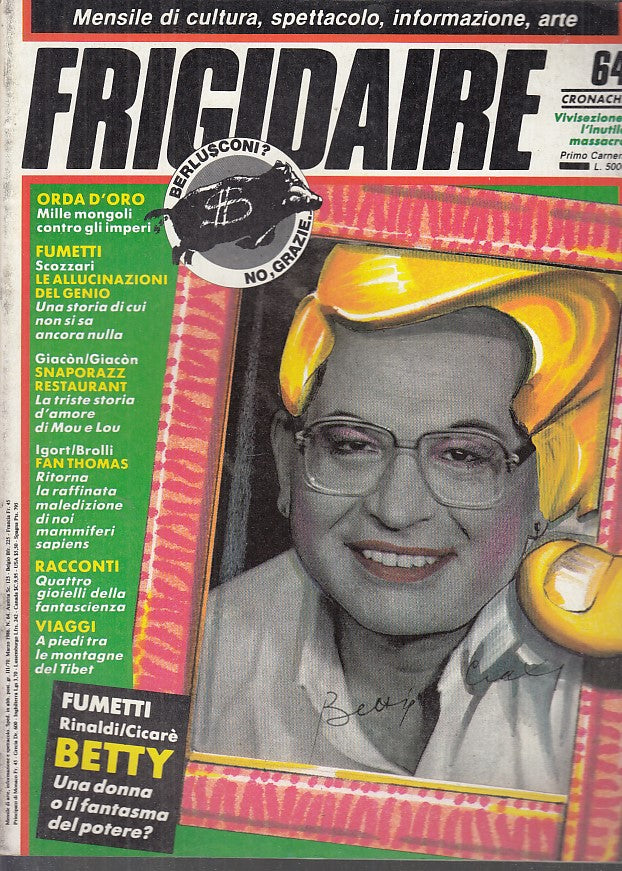 FR- RIVISTA FRIGIDAIRE N.64 -- PRIMO CARNERA - 1986 - S - PRX