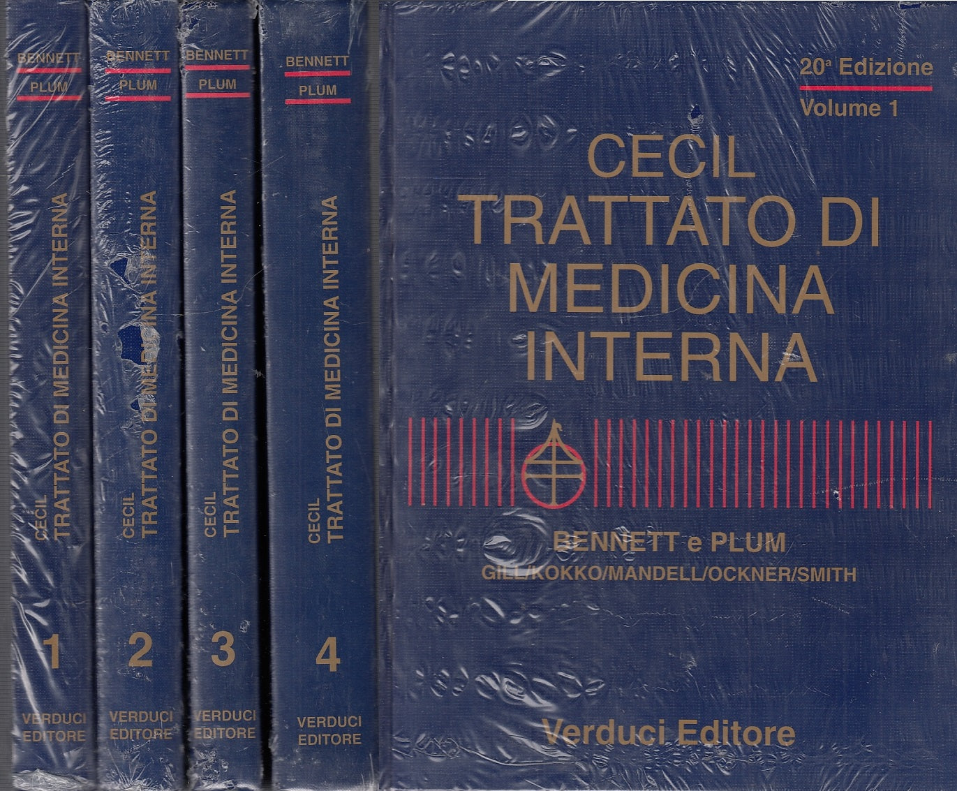 LQ- CECIL TRATTATO DI MEDICINA INTERNA 4 VOLUMI- PLUM- VERDUCI--- 1997- C-YFS673