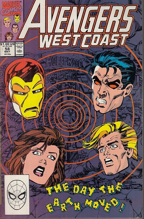 FL- AVENGERS WEST COAST N.58 -- MARVEL COMICS USA - 1990 - S - PRX