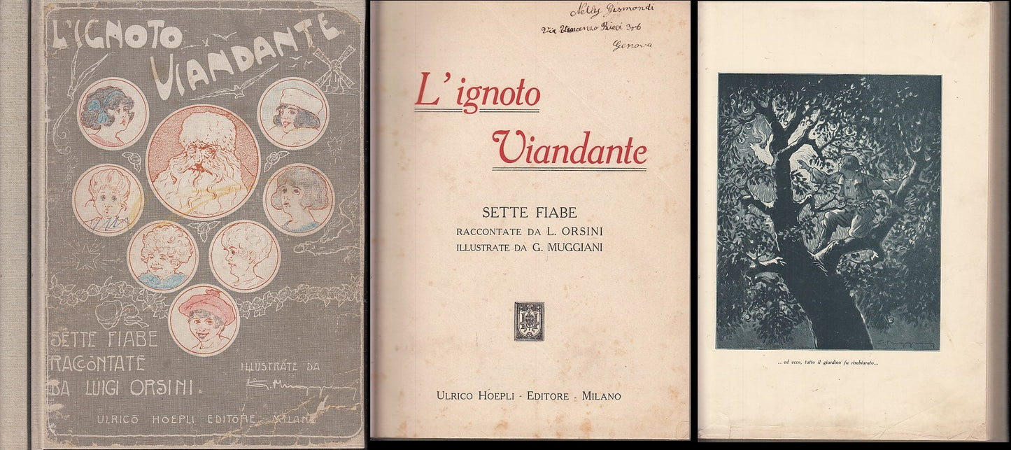 LB- L'IGNOTO VIANDANTE SETTE FIABE - ORSINI MUGGIANI - HOEPLI--- 1920- C- XFS41