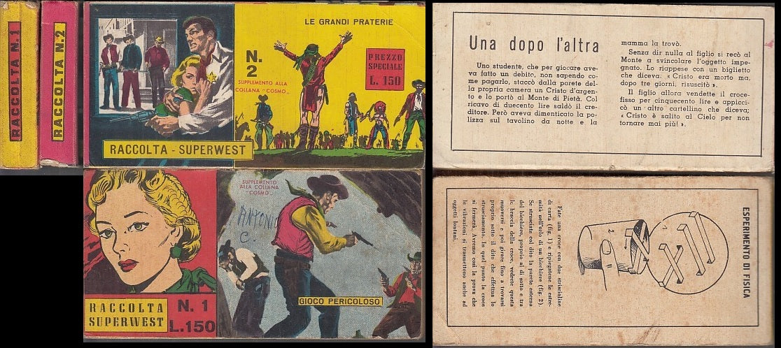 FT- STRISCIA RACCOLTA SUPERWEST 1/2 SUPPL. COLLANA COSMO-- CASTELLI- 1965- B-QBX