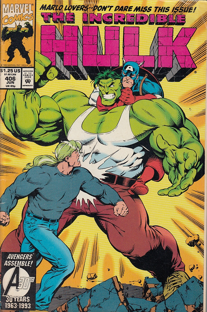 FL- THE INCREDIBLE HULK N.406 -- MARVEL COMICS USA - 1993 - S - QGX