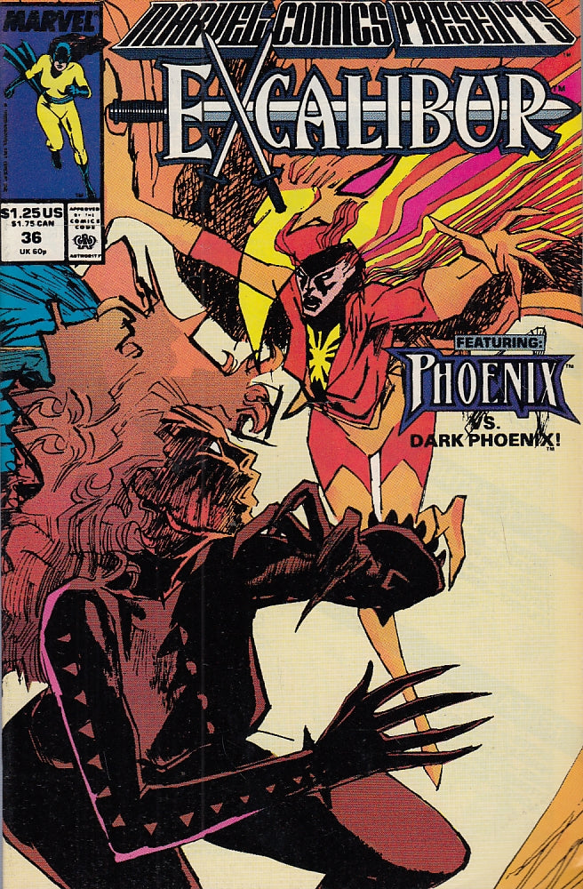 FL- MARVEL COMICS PRESENTS N.36 EXCALIBUR PHOENIX -- MARVEL USA - 1989 - S - QGX