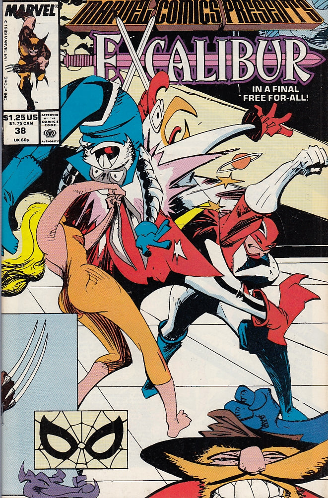 FL- MARVEL COMICS PRESENTS N.38 EXCALIBUR -- MARVEL COMICS USA - 1989 - S- QGX
