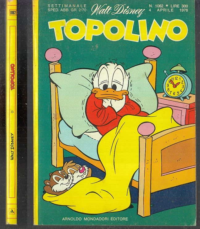 FD- TOPOLINO N.1062 CON BOLLINO PUNTI OTTIMO -- DISNEY MONDADORI - 1976 - B- RBX