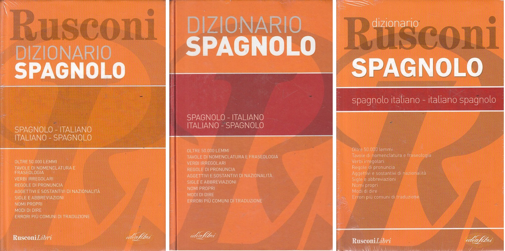 LZ- DIZIONARIO SPAGNOLO ITALIANO -- IDEALIBRI --- 2004 - C - YFS999 –  lettoriletto