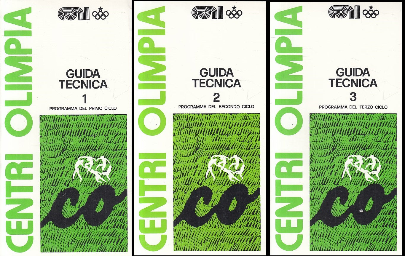 LC- CENTRI OLIMPIA GUIDA TECNICA 3 VOLUMI -- CONI --- 1987 - B - YFS422