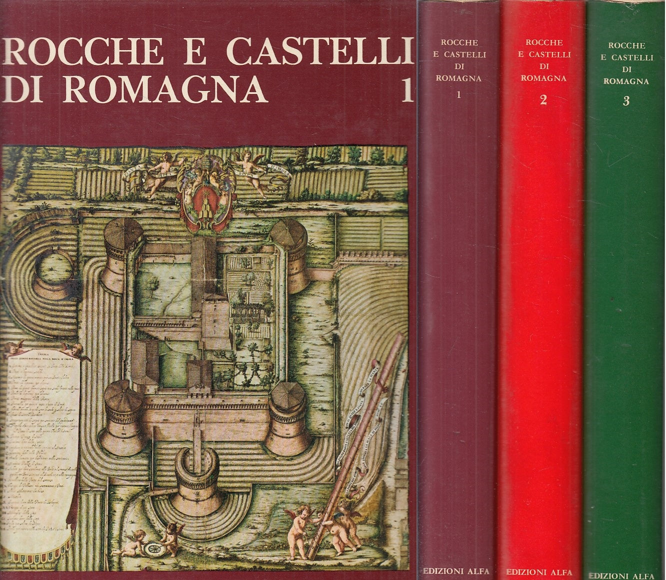 LV- ROCCHE E CASTELLI DI ROMAGNA 3 VOLUMI - AA.VV. - ALFA --- 1970 - CS - YFS835