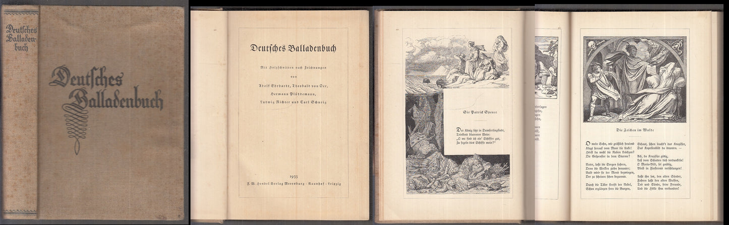 LN- DEUTSCHES BALLADENBUCH -- HENDEL VERLAG MEERSBURG NAUNHOF --- 1933- C- XFS8
