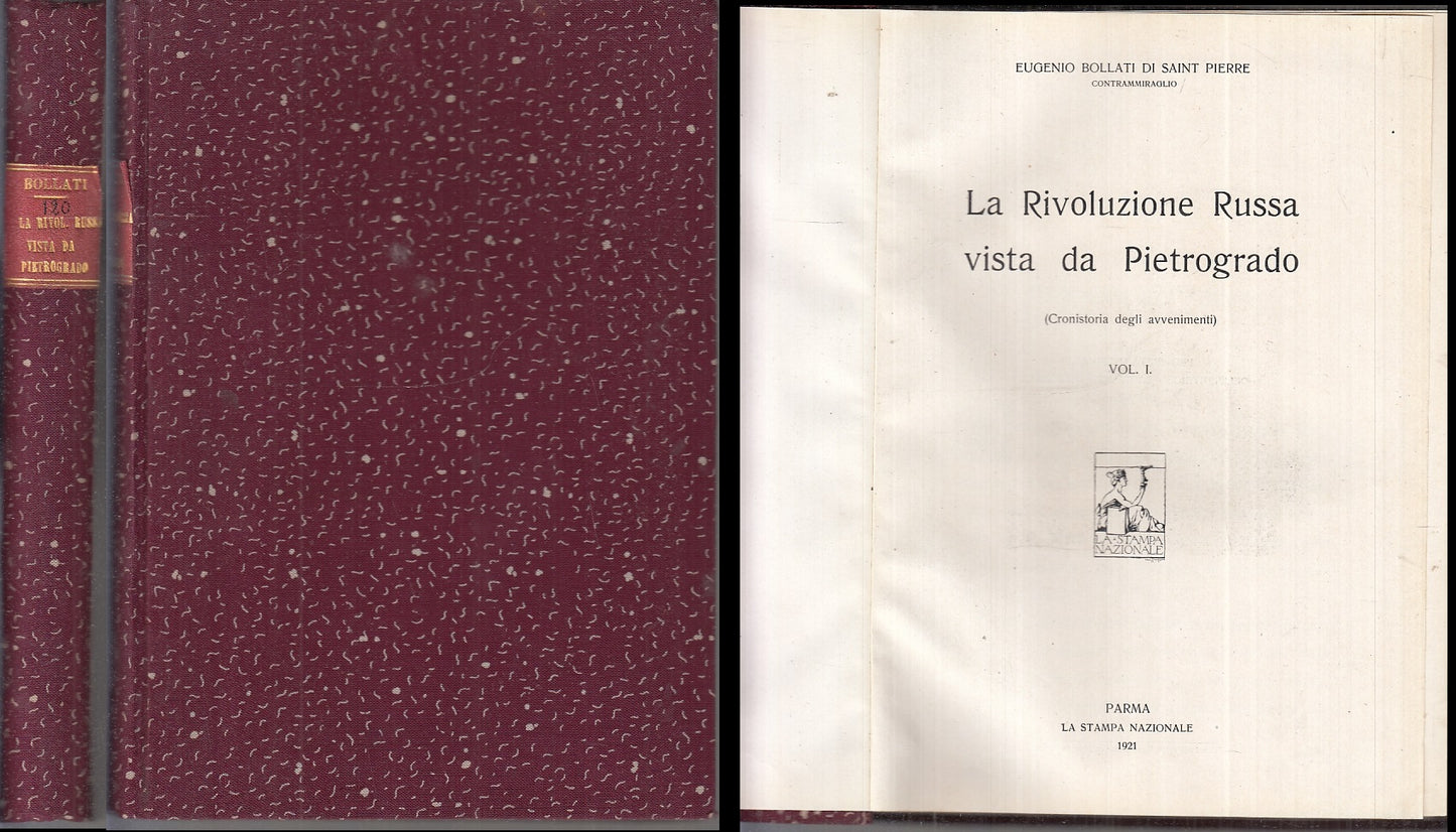 LS- RIVOLUZIONE RUSSA VISTA DA PIETROGRADO I - BOLLATI - PARMA--- 1921- C- XFS60